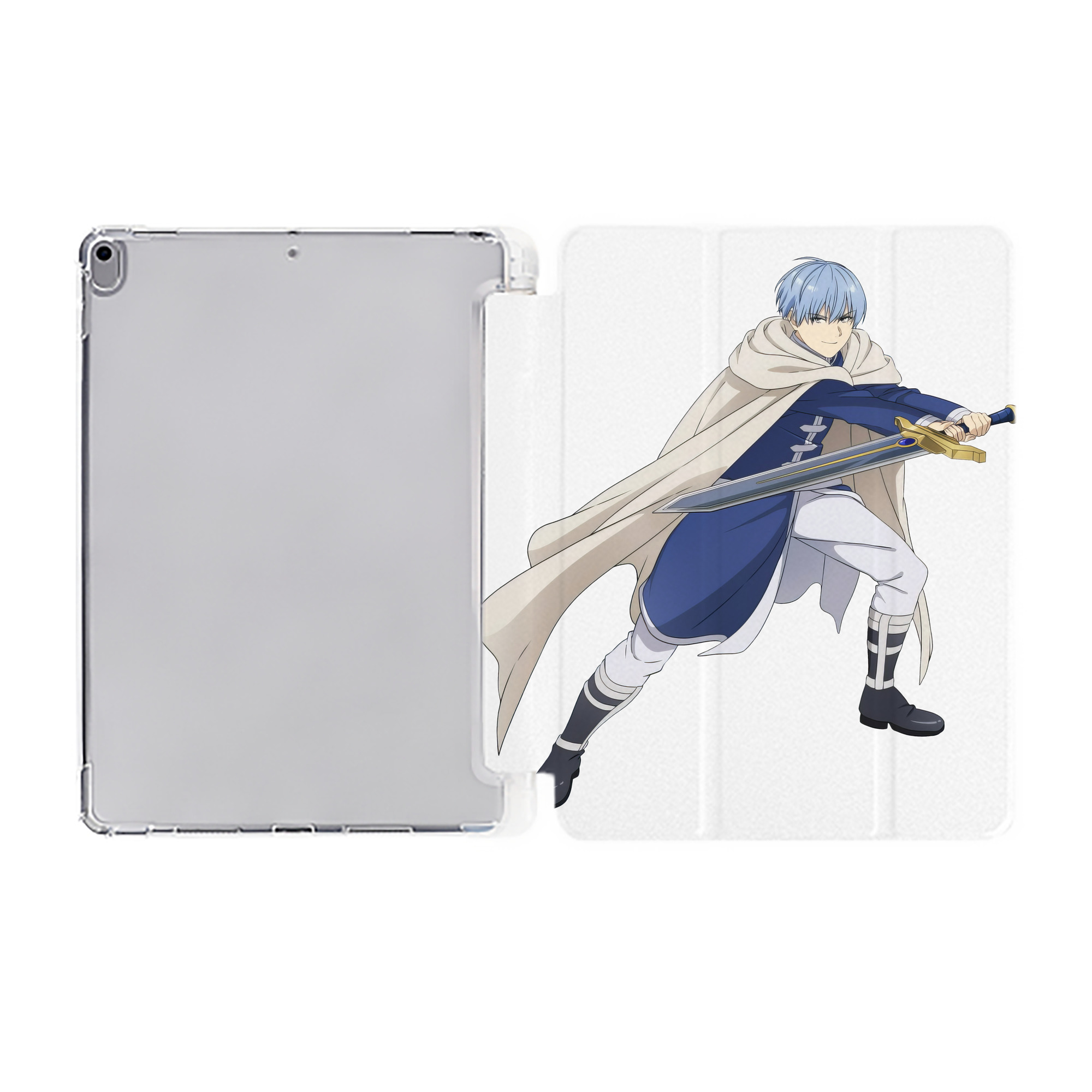 （画像用） 葬送のフリーレン Frieren IPad ケース ペン収納付き 三つ折りスタンド PUレザー×シリコン 対応機種9.5/10.5/10.9インチ